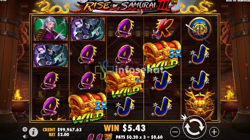 Rise of Samurai III: Slot Fantastis Bertema Samurai