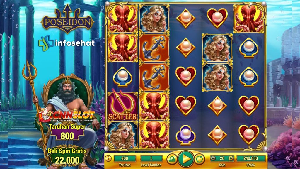 Poseidon: Fitur Kaskade dan Permainan Gratis di CNNSlot