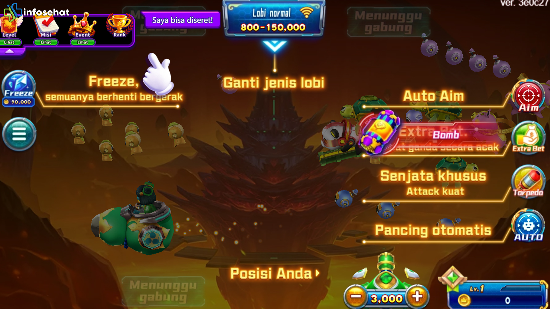 Gameplay Tembak Ikan dalam Dunia Gods Grant Fortune