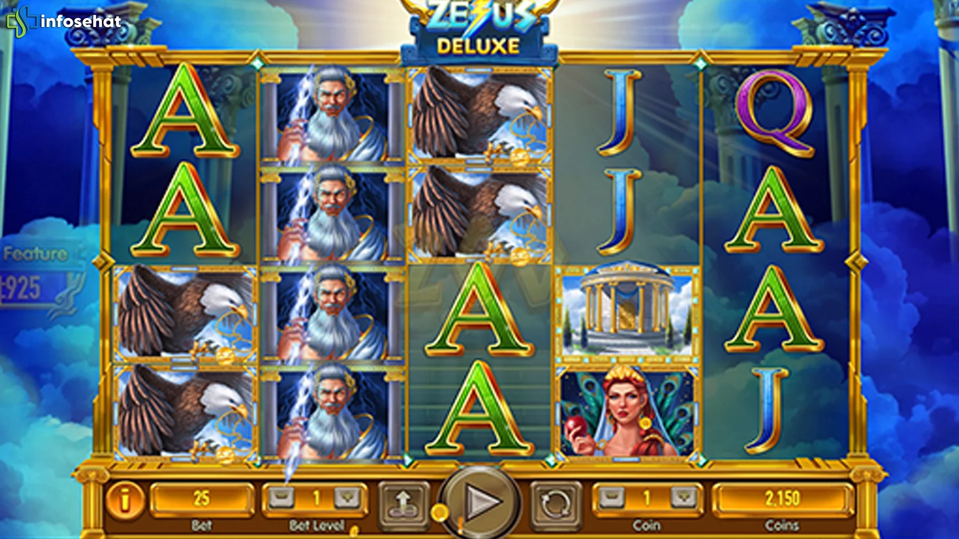 Zeus Deluxe Review Tema Asli Mitologi 5 Reel dan Multiplier